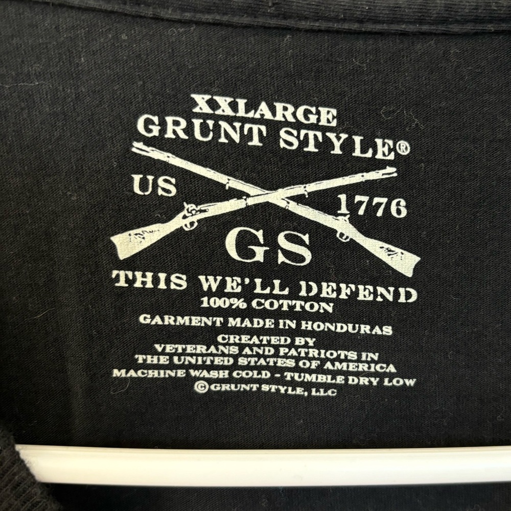 Men’s Size XXL Grunt Style “Whiskey Helps” Veteran’s Shirt - Picture 4 of 6